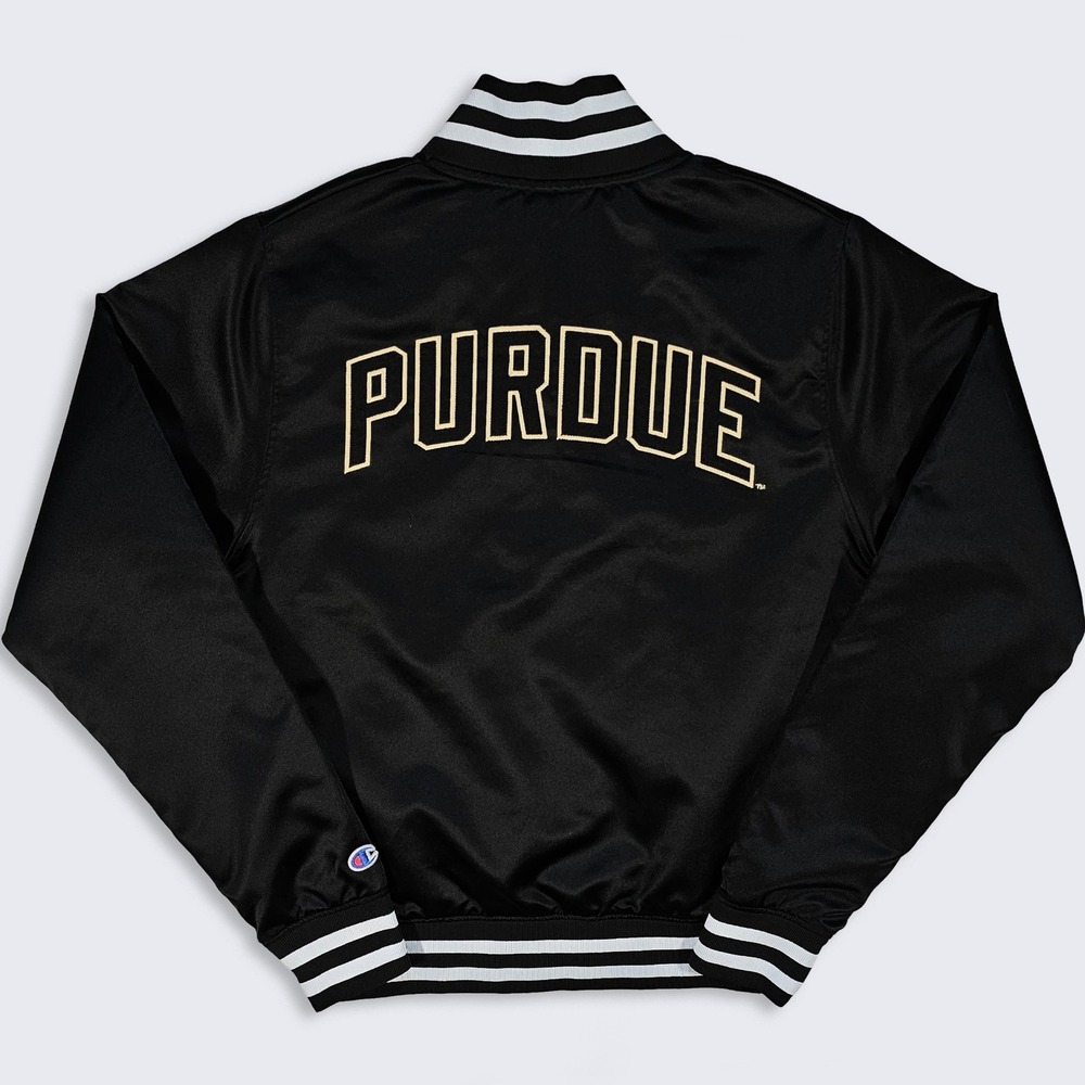 Purdue Boilmakers Champion Satin Bomber Varsity Jacket